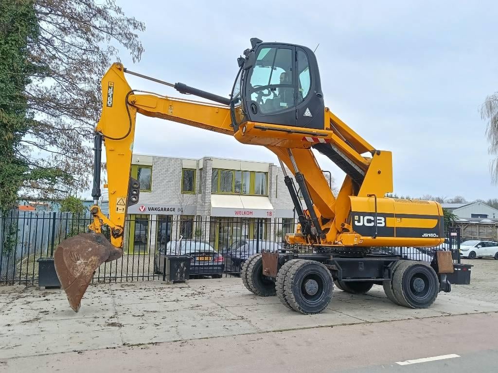 JCB JS 160 W overslag waste handler umslag bagger, Grue