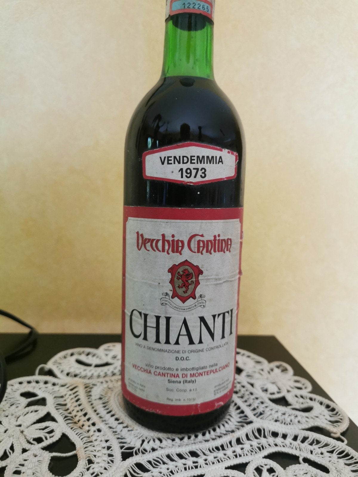 bouteille de Chianti 1973, Neuf, Enlèvement, Vin rouge, Italie