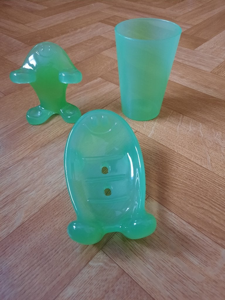 drie delig set voor de badkamer zeepbakje beker houder, Enlèvement ou Envoi