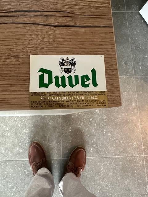 Duvel groen green etiket label 25 cl, Ophalen of Verzenden, Nieuw, Overige typen, Duvel