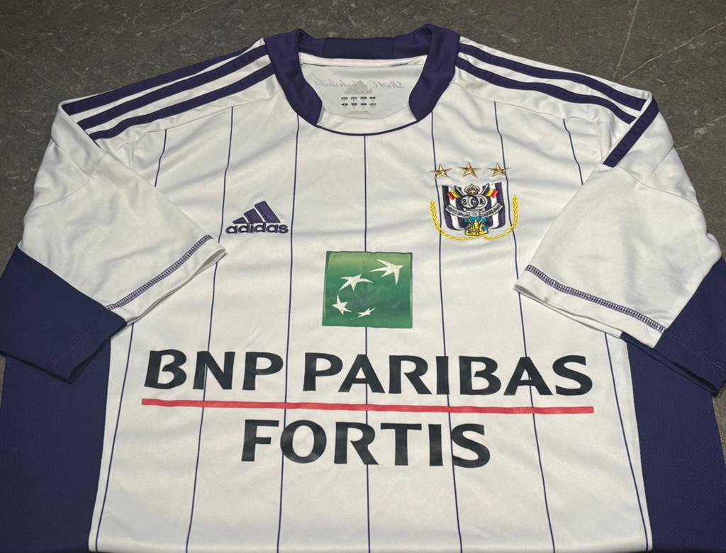 Maillot extérieur du RSC Anderlecht 2012-13, Collections, Enlèvement ou Envoi, Utilisé, Maillot
