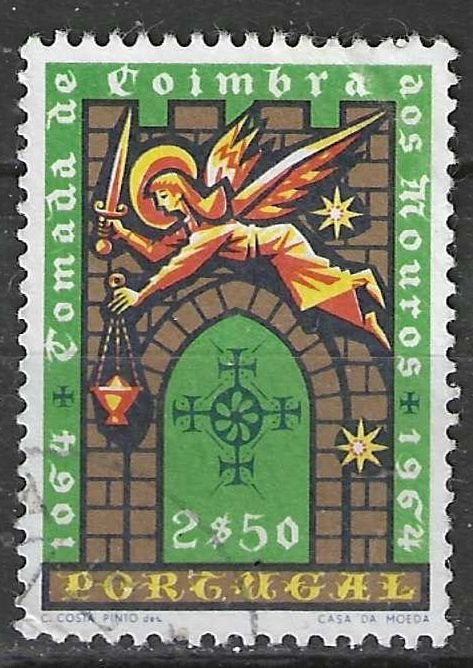 Portugal 1965 - Yvert 961 - Herovering van Coimbra  (ST), Postzegels en Munten, Postzegels | Europa | Overig, Gestempeld, Portugal