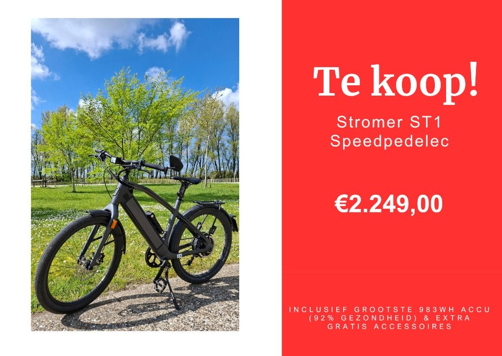 Stromer ST1 speedpedelec (Model 2024, Maat L / Sport), Ophalen, Zo goed als nieuw, Stromer, 50 km per accu of meer