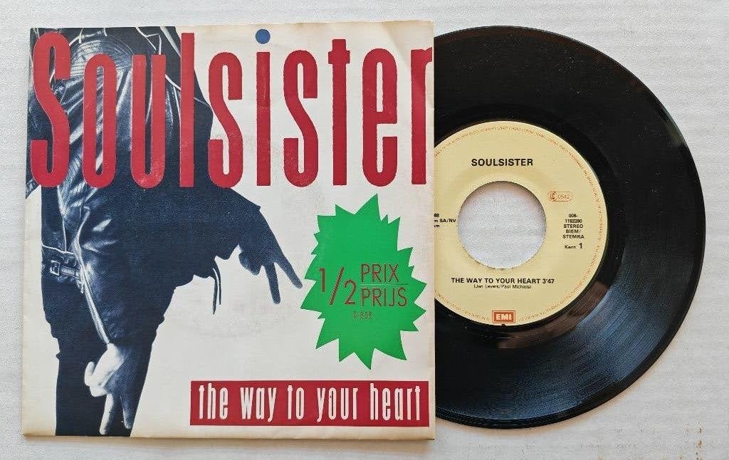 SOULSISTER - The way to your heart (45t), Ophalen of Verzenden, Zo goed als nieuw, 7 inch, Pop