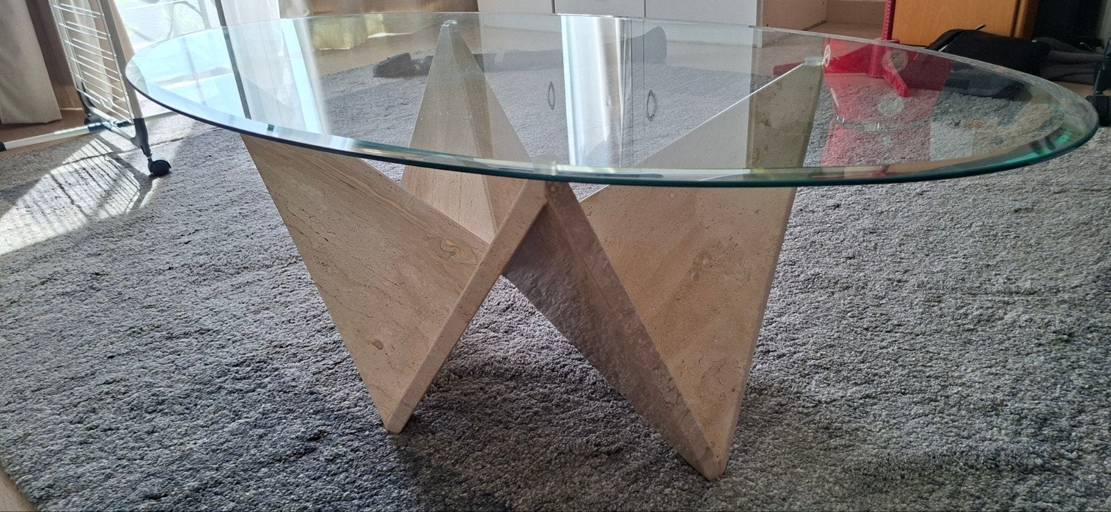 Table de salon, Enlèvement, Ovale, Verre