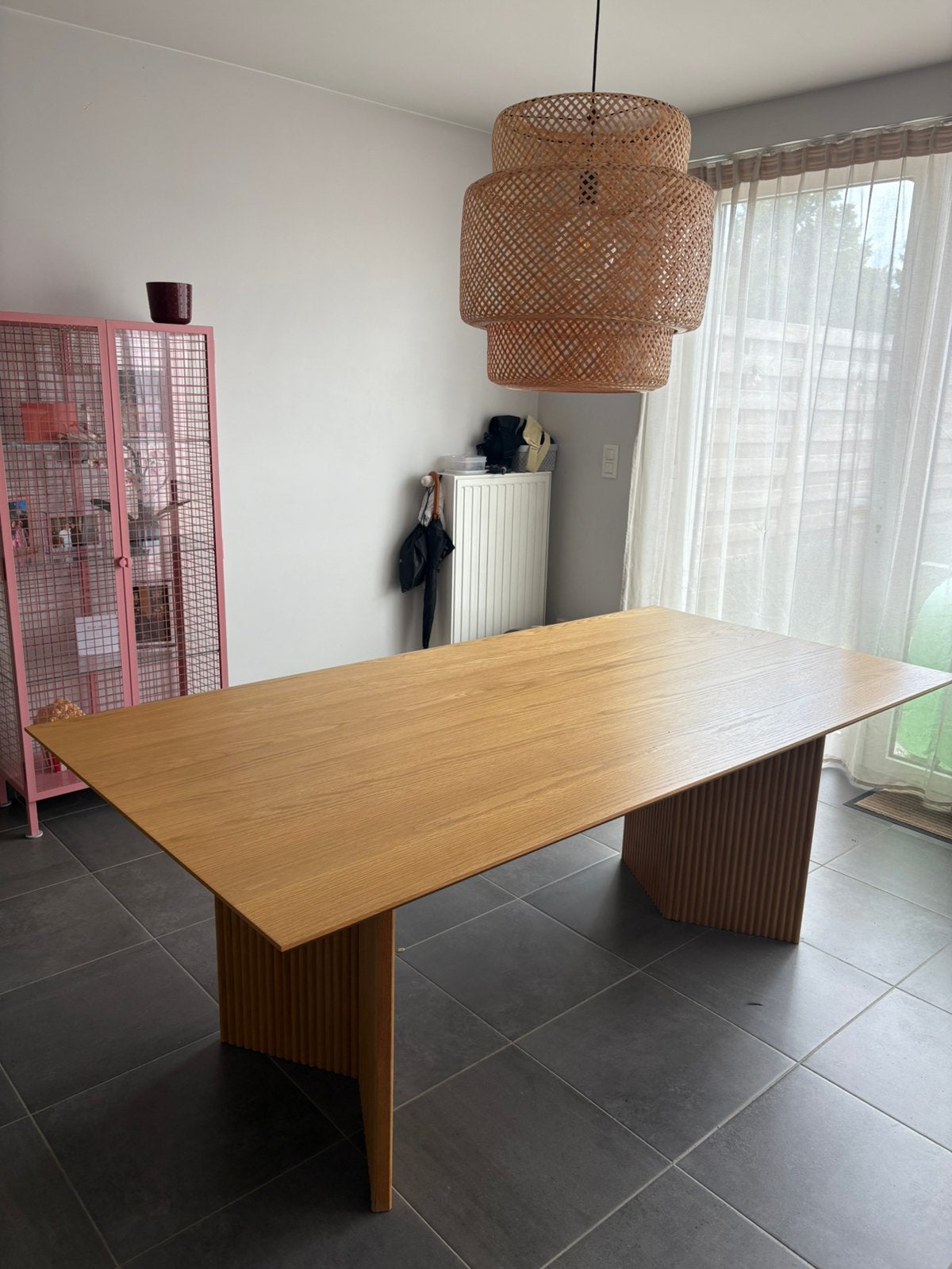 Eettafel Jysk, Huis en Inrichting, Tafels | Eettafels, Ophalen, Gebruikt, 100 tot 150 cm, 200 cm of meer