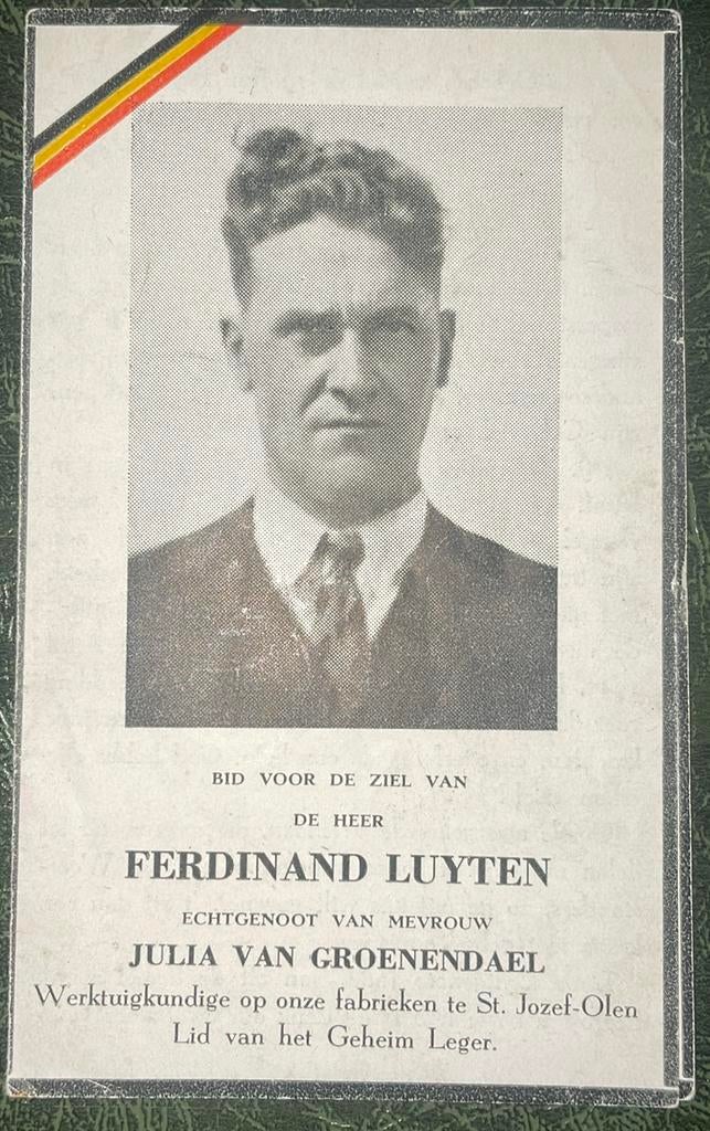 BP oorlog Gerdinad Luyten, Ophalen of Verzenden
