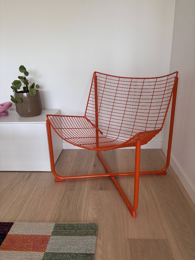 Oranje stoel Ikea, Huis en Inrichting, Fauteuils, Ophalen, Minder dan 75 cm, Zo goed als nieuw, Metaal