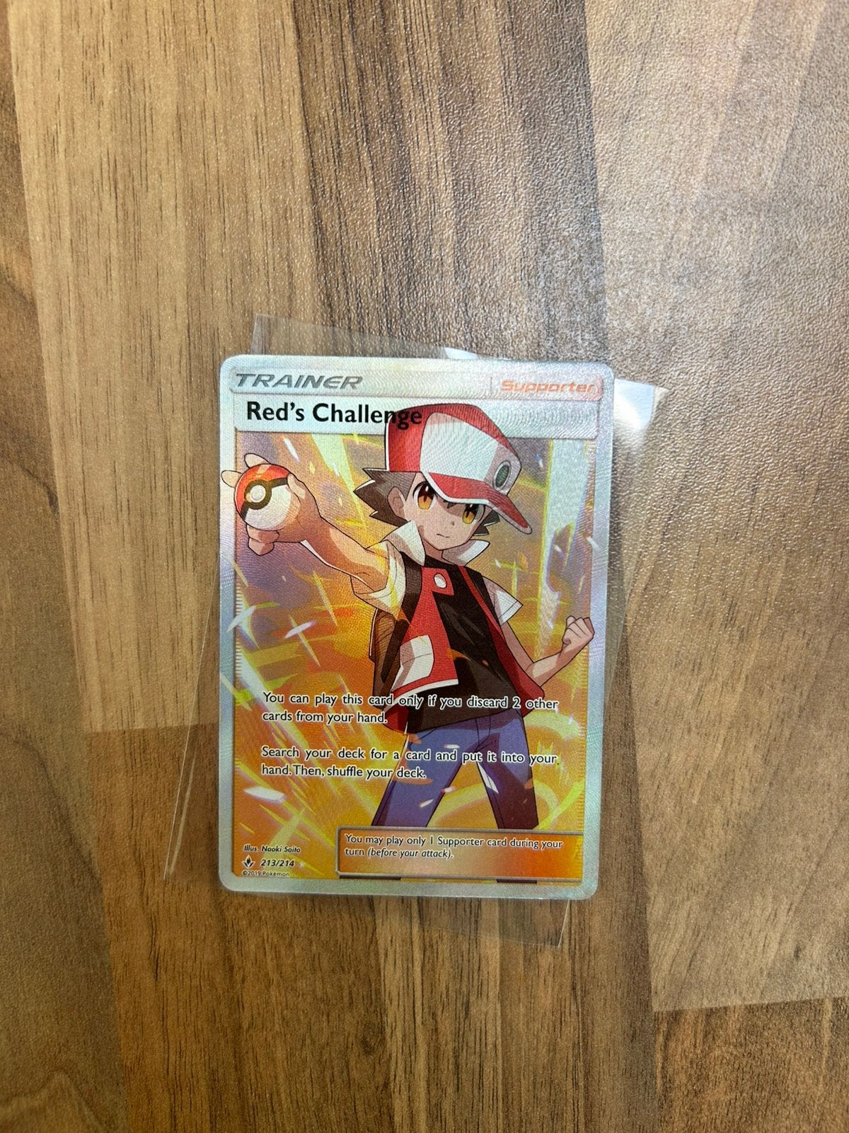 Pokémon Red's Challenge 213/214 Full Art - Unbroken Bonds, Ophalen, Zo goed als nieuw