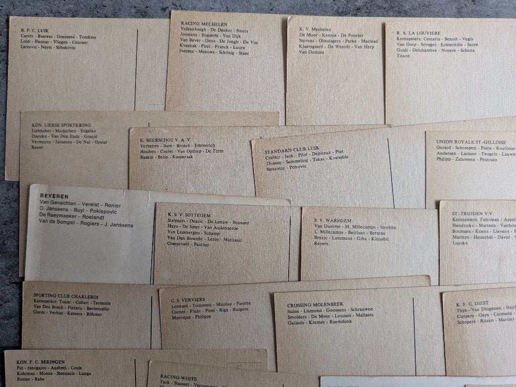 POSTKAARTEN VOETBAL TEAMS PLOEG ANNO JAREN 70 22X, Verzenden
