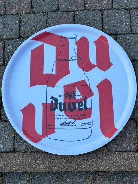 Duvel dienblad, Ophalen of Verzenden, Gebruikt, Overige typen, Duvel