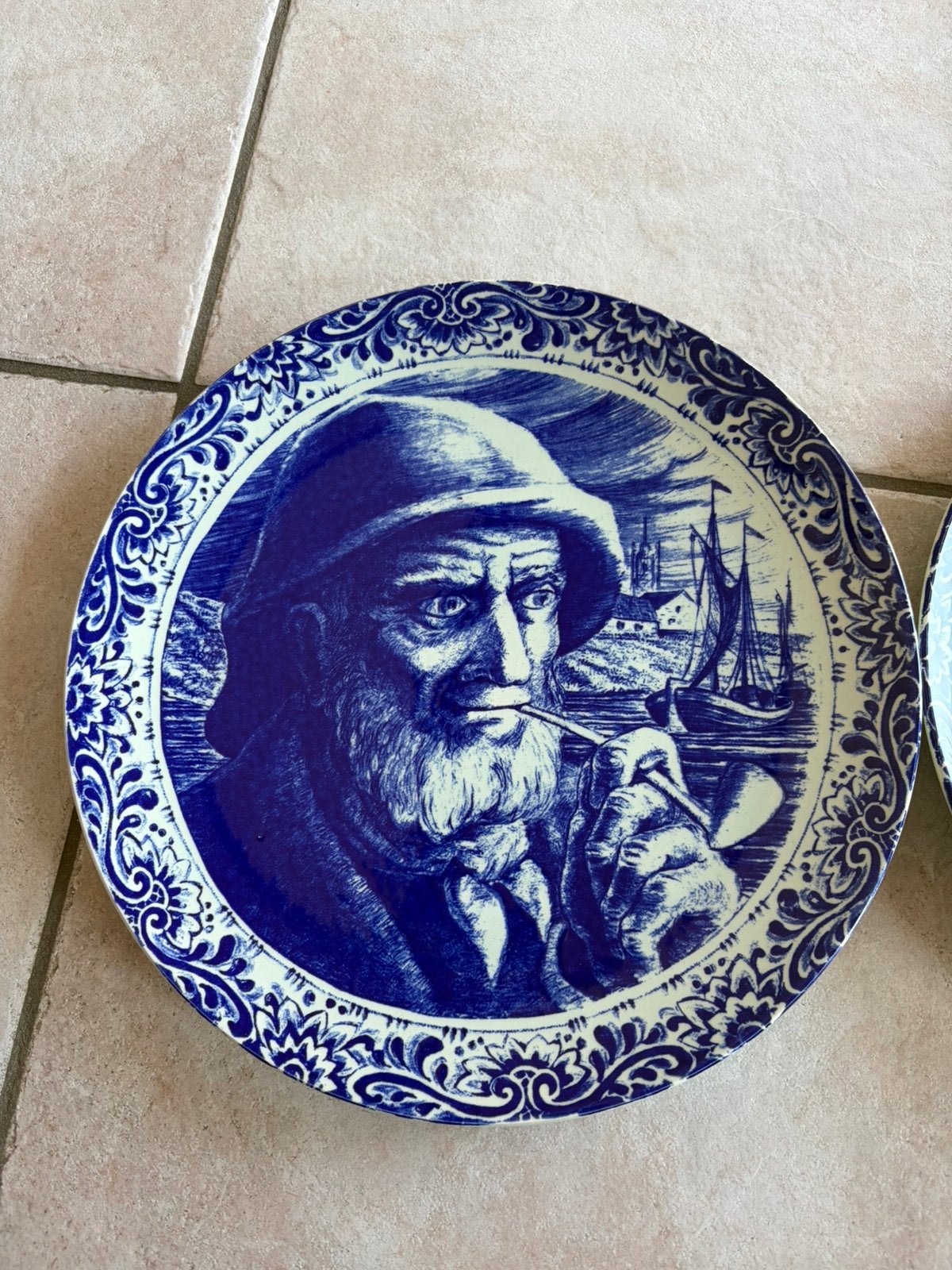 2 vintage Delftsblauwe wandborden Boech, Antiek en Kunst, Antiek | Wandborden en Tegels, Ophalen