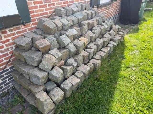 Kasseien: 400 à 450 stuks, Jardin & Terrasse, Pavé & Dalles, Comme neuf, Enlèvement, Autres matériaux, 5 à 10 m²