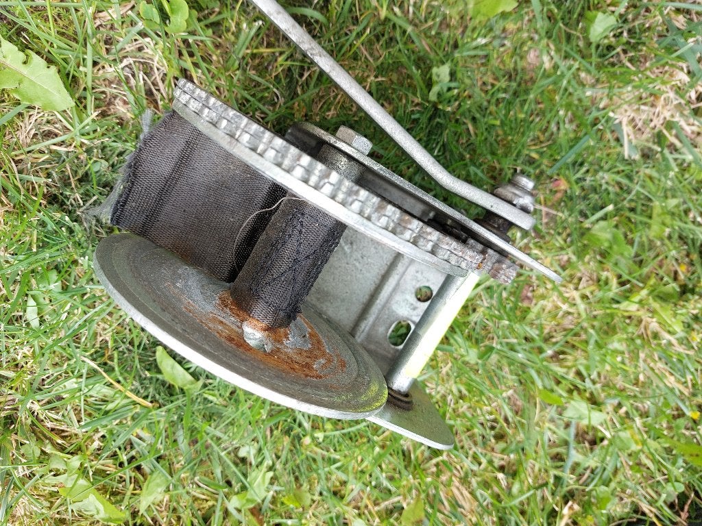 Winch boot, Ophalen, Zo goed als nieuw, Handmatig