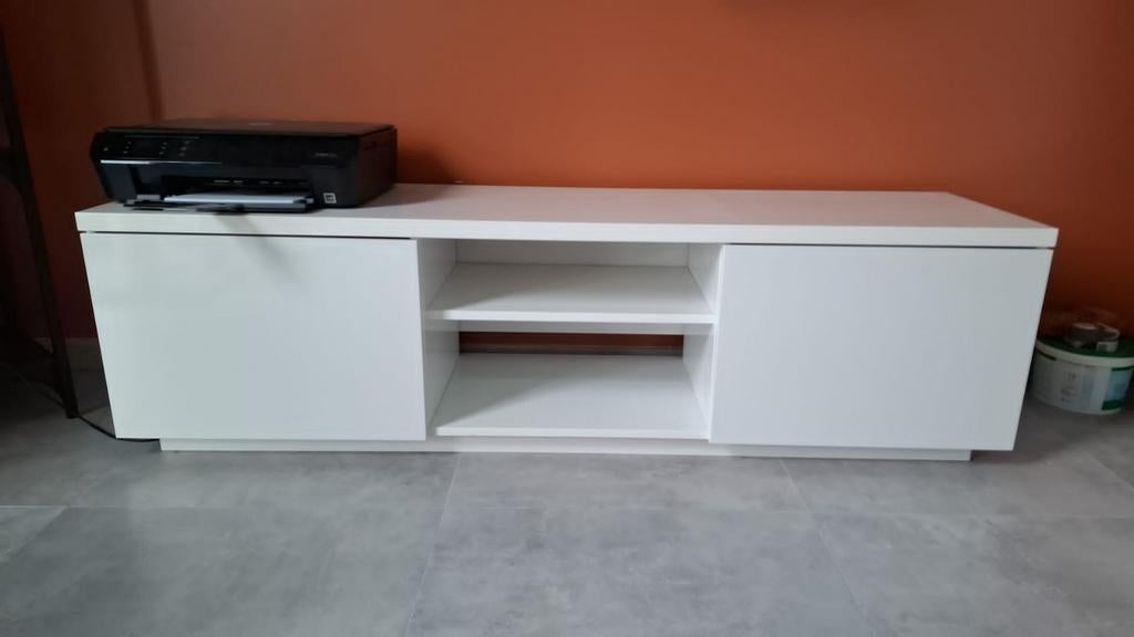 Meuble TV blanc, 25 à 50 cm, Moins de 100 cm, 150 à 200 cm, Comme neuf