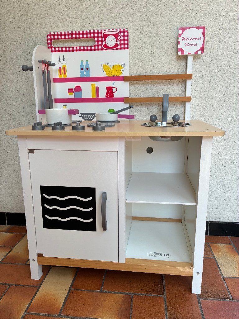 Houten speelgoedkeuken, Ophalen, Gebruikt, Hout, Speelkeuken