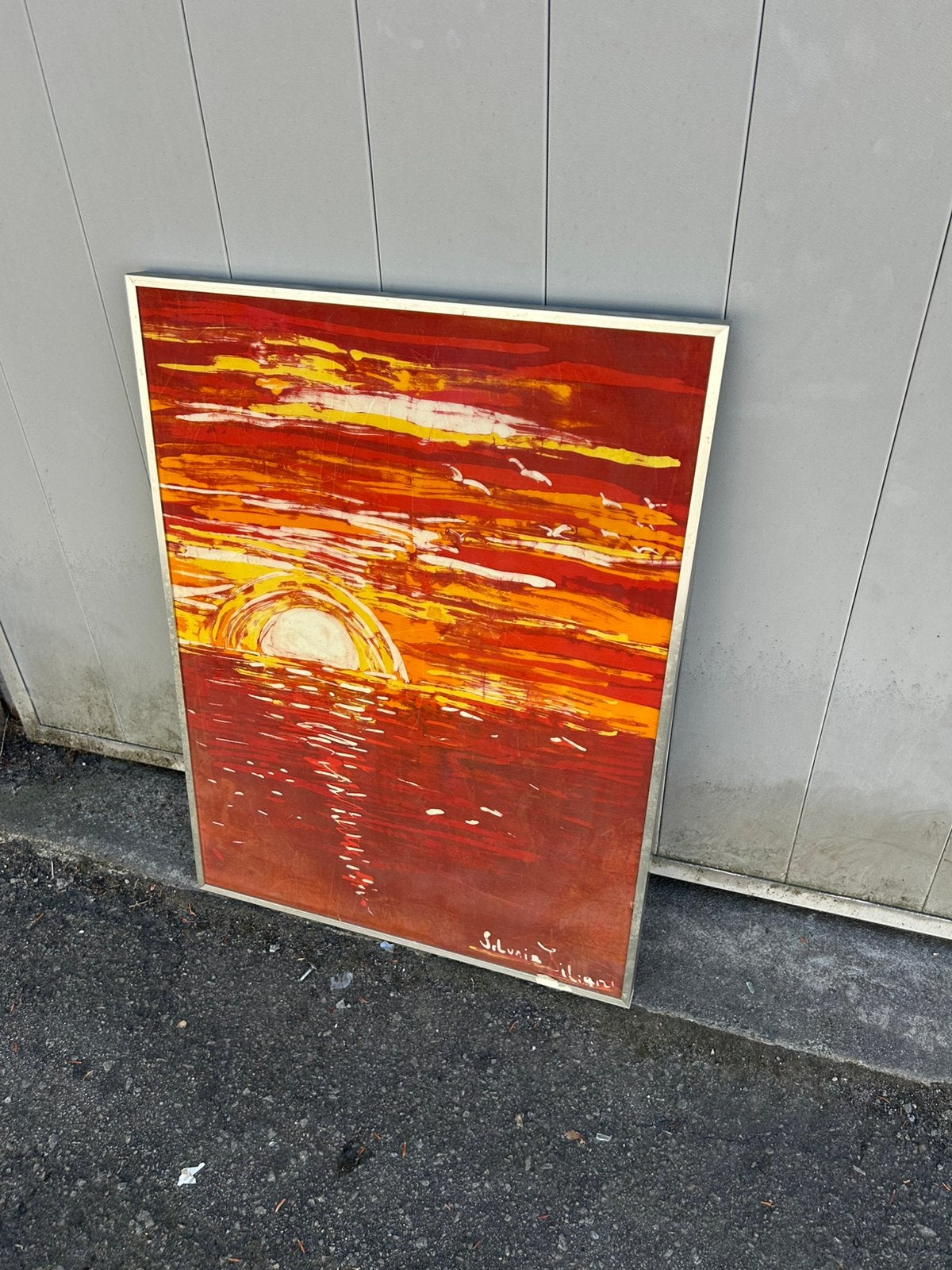Huile sur toile 61 x 46 cm, Enlèvement
