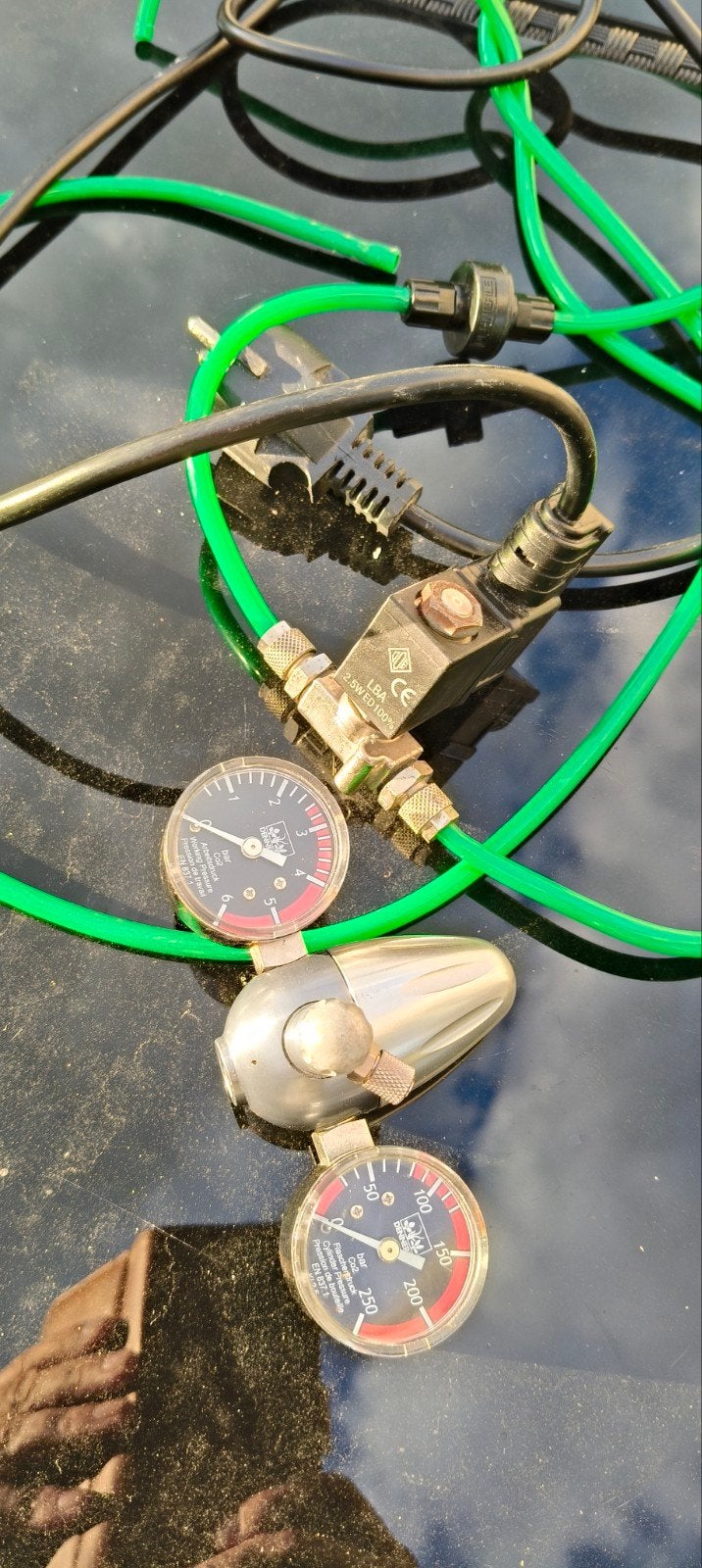CO2 set, Ophalen