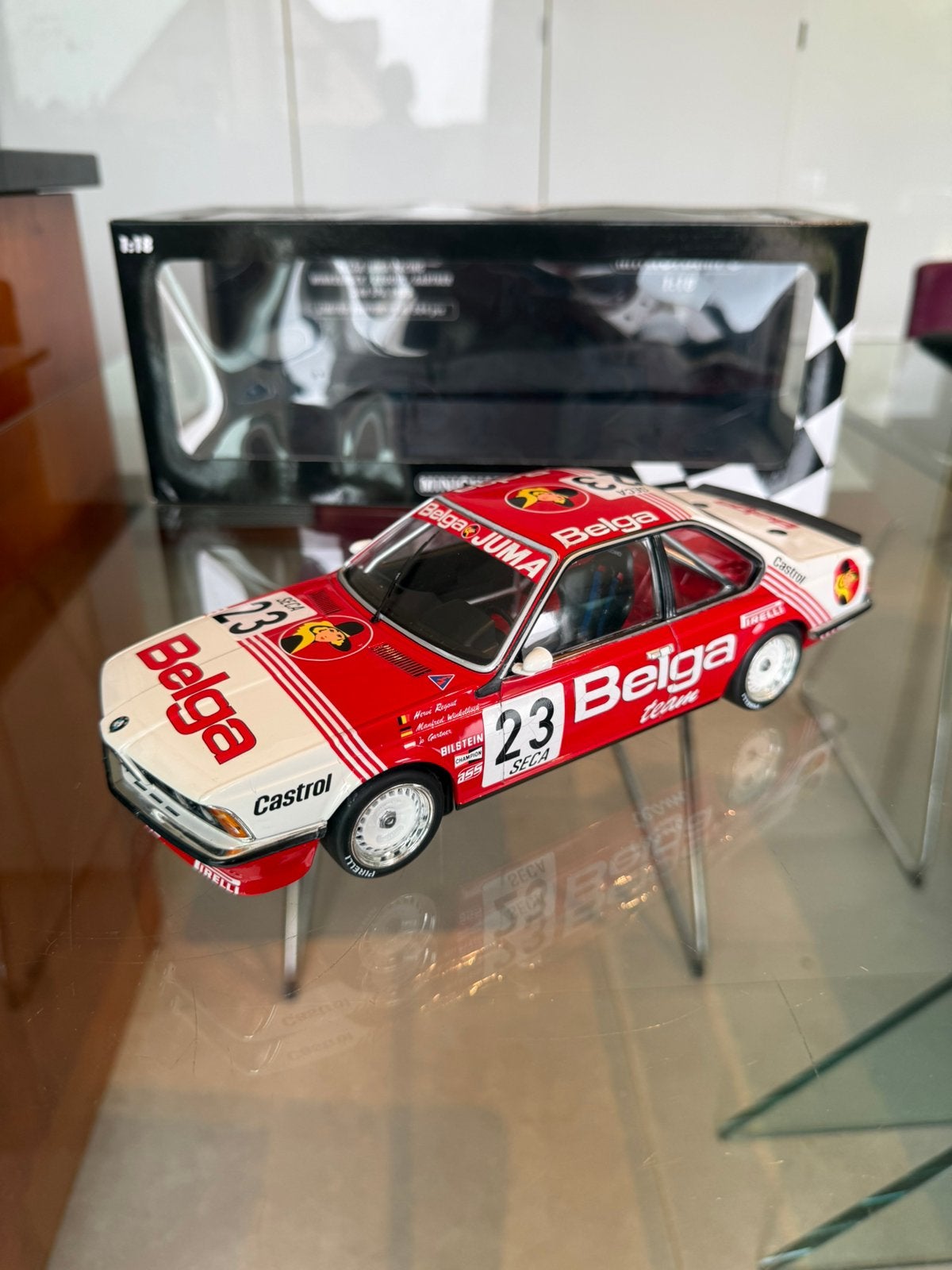Ed limitée à 504 ex BMW 635 CSI 1:18 24H de Spa 1:18, Enlèvement ou Envoi, Comme neuf, Voiture, MiniChamps