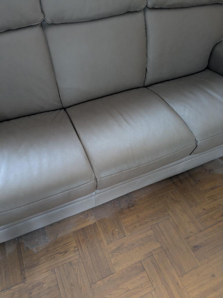 Lederen zetel Chateau D'Ax, Maison & Meubles, Canapés | Coins salons complets, Enlèvement, Comme neuf, Cuir, Modern