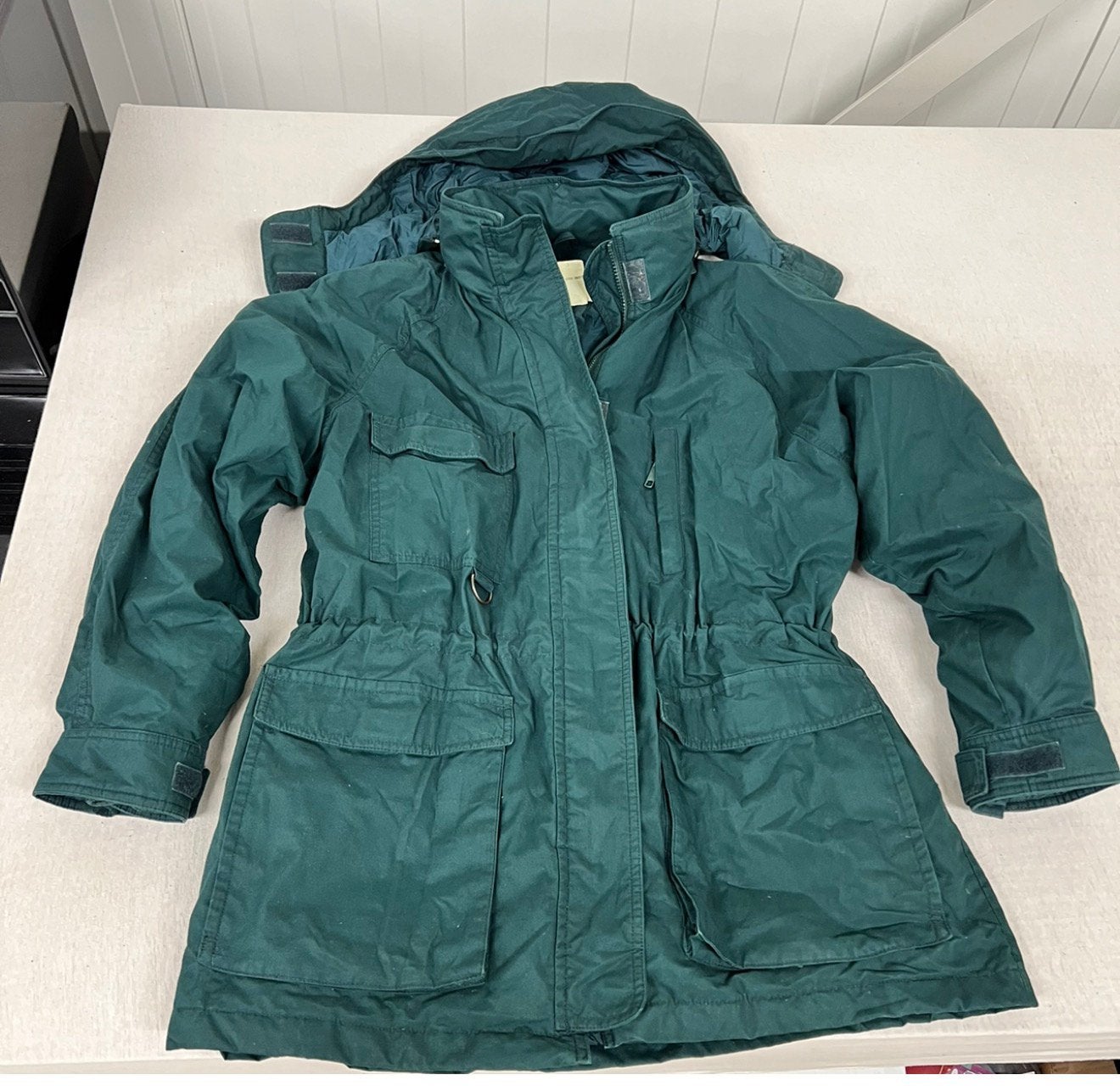 Parka vintage Eddie Bauer Snowline M pour femmes années 90, Enlèvement ou Envoi, Comme neuf, Taille 38/40 (M), Vert