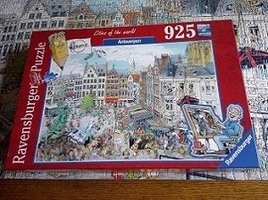 puzzle cities of the world  Anvers   cneuf, Enlèvement ou Envoi, 500 à 1500 pièces, Comme neuf, Puzzle