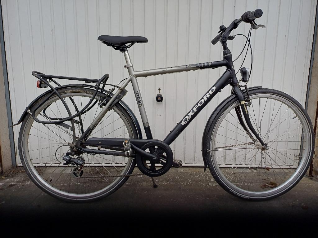 Oxford herenfiets maat 57., Ophalen, Velgrem, Versnellingen, Zo goed als nieuw