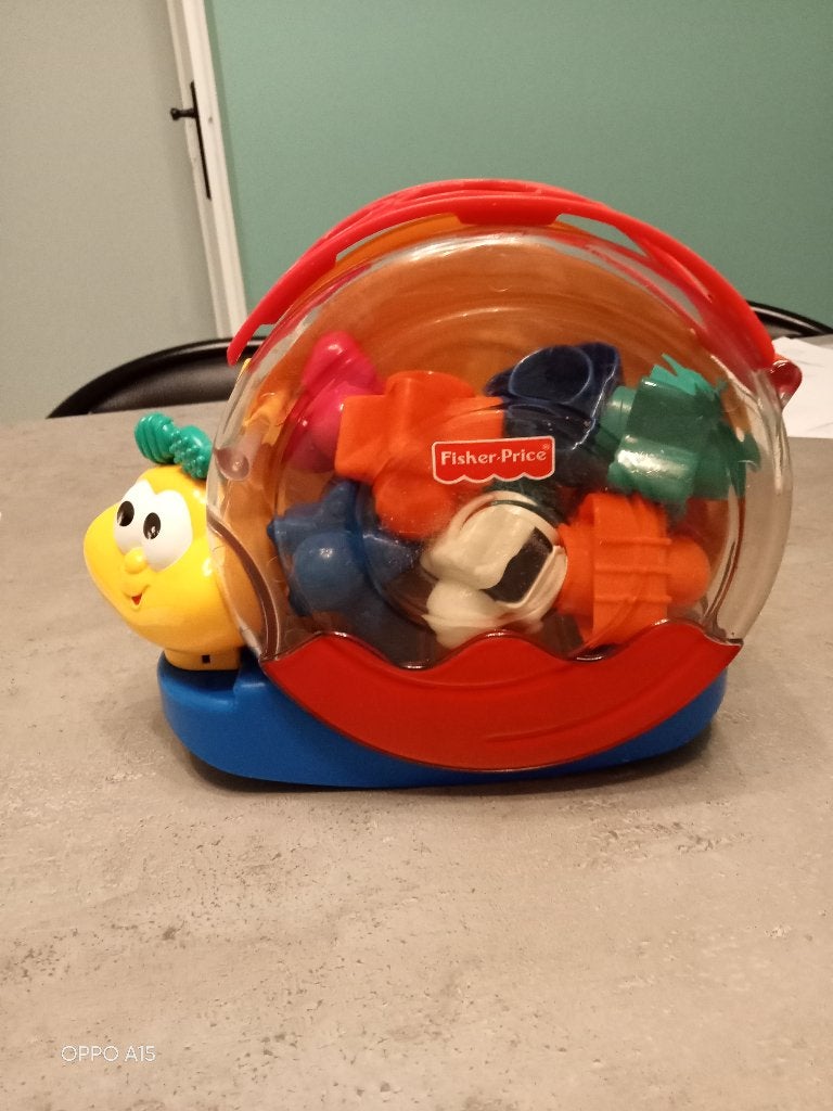 speelgoed slak met blokjes FICHER PRISE, Enlèvement, Comme neuf
