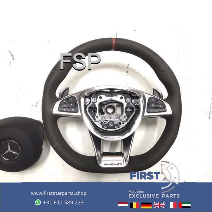 AMG Performance stuur Origineel Mercedes A C CLA E 43 45 63, Gebruikt, -, Ophalen of Verzenden, -