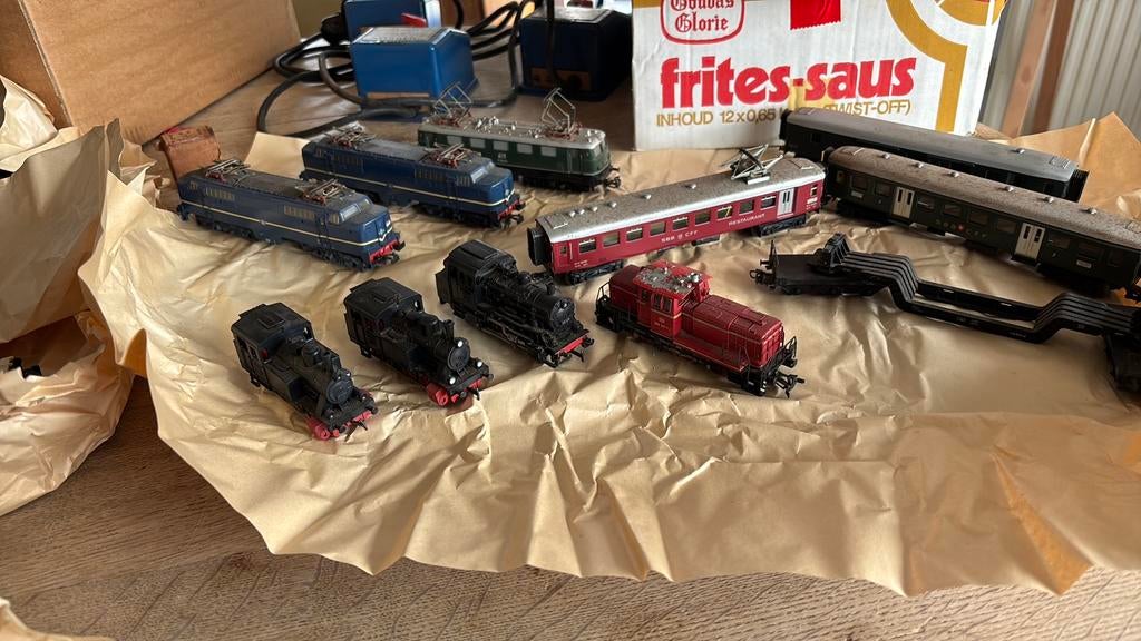 Marklin trein groot lot, Ophalen, Gebruikt, Locomotief, Gelijkstroom of Wisselstroom