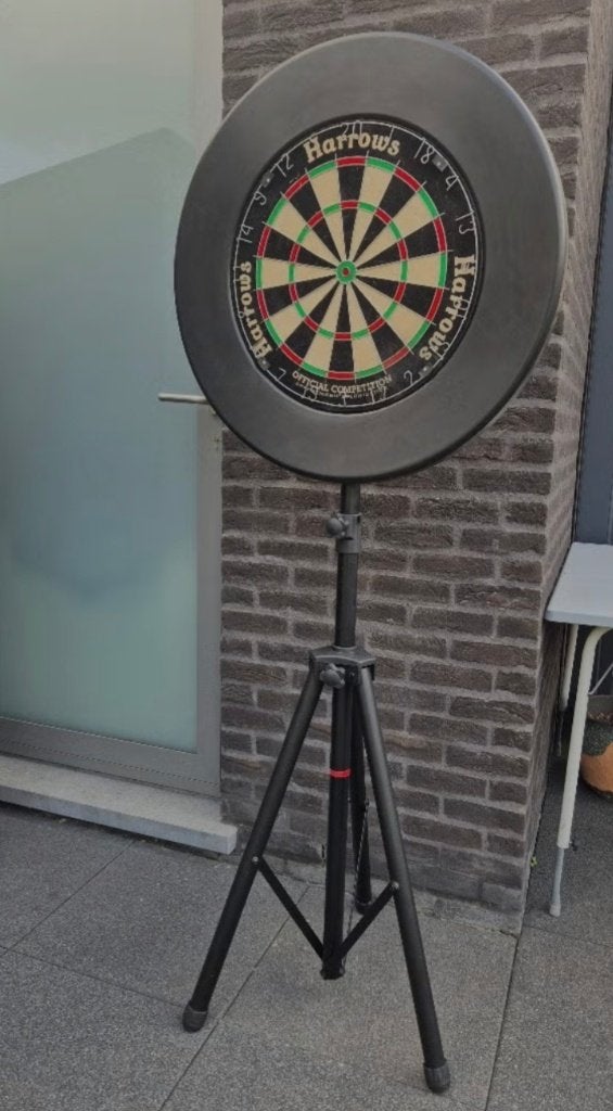 Complete Dartset inclusief Statief en Surround, Sports & Fitness, Fléchettes, Comme neuf, Cible de fléchettes, Enlèvement