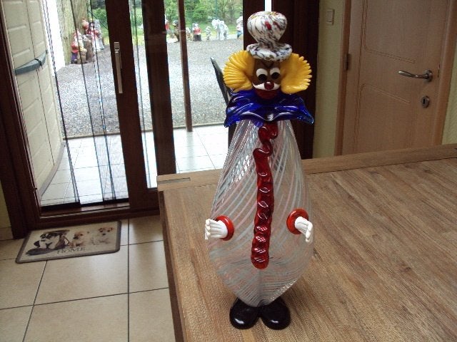 MURANO CLOWN 40 CM, Antiquités & Art, Enlèvement
