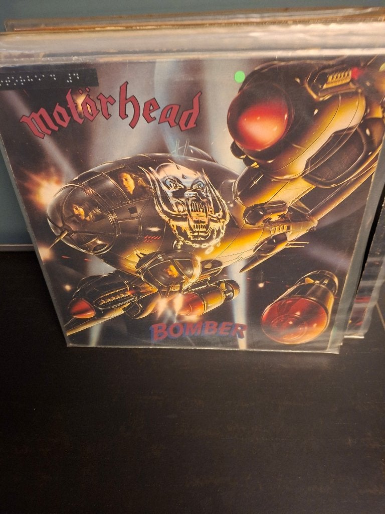 lp - motorhead - bomber - blue vinyl - vak 3, Heavy metal, Enlèvement ou Envoi, Vinyle coloré, Utilisé