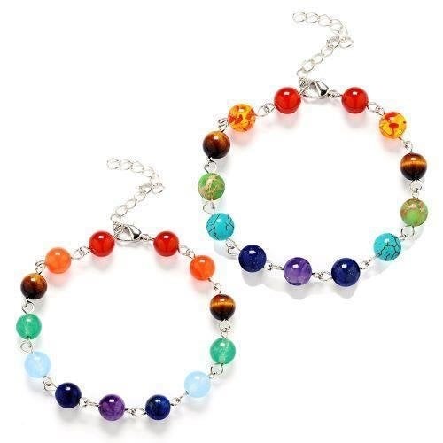 Chakra armband met schakeltjes, Ophalen of Verzenden, Nieuw, Overige materialen
