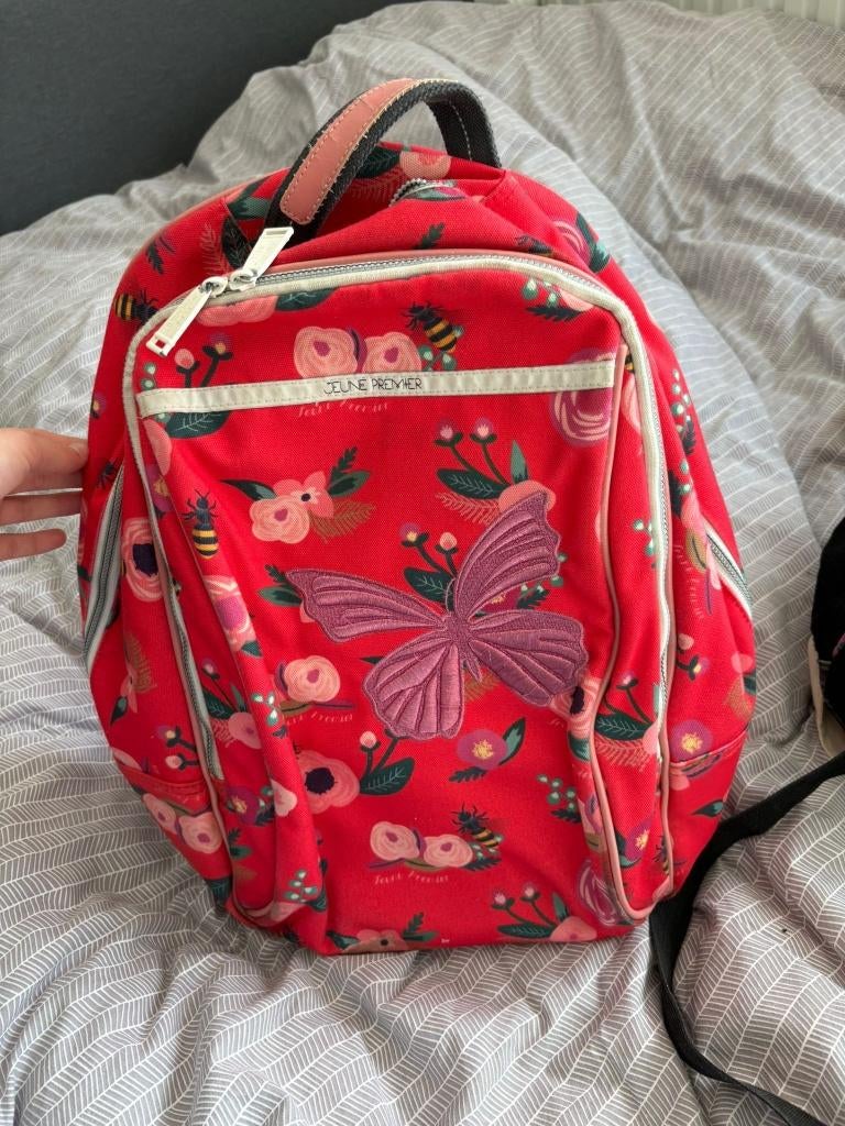 Rugzak Le Jeune Premier - lagere schooltas, Ophalen, Gebruikt, Rood