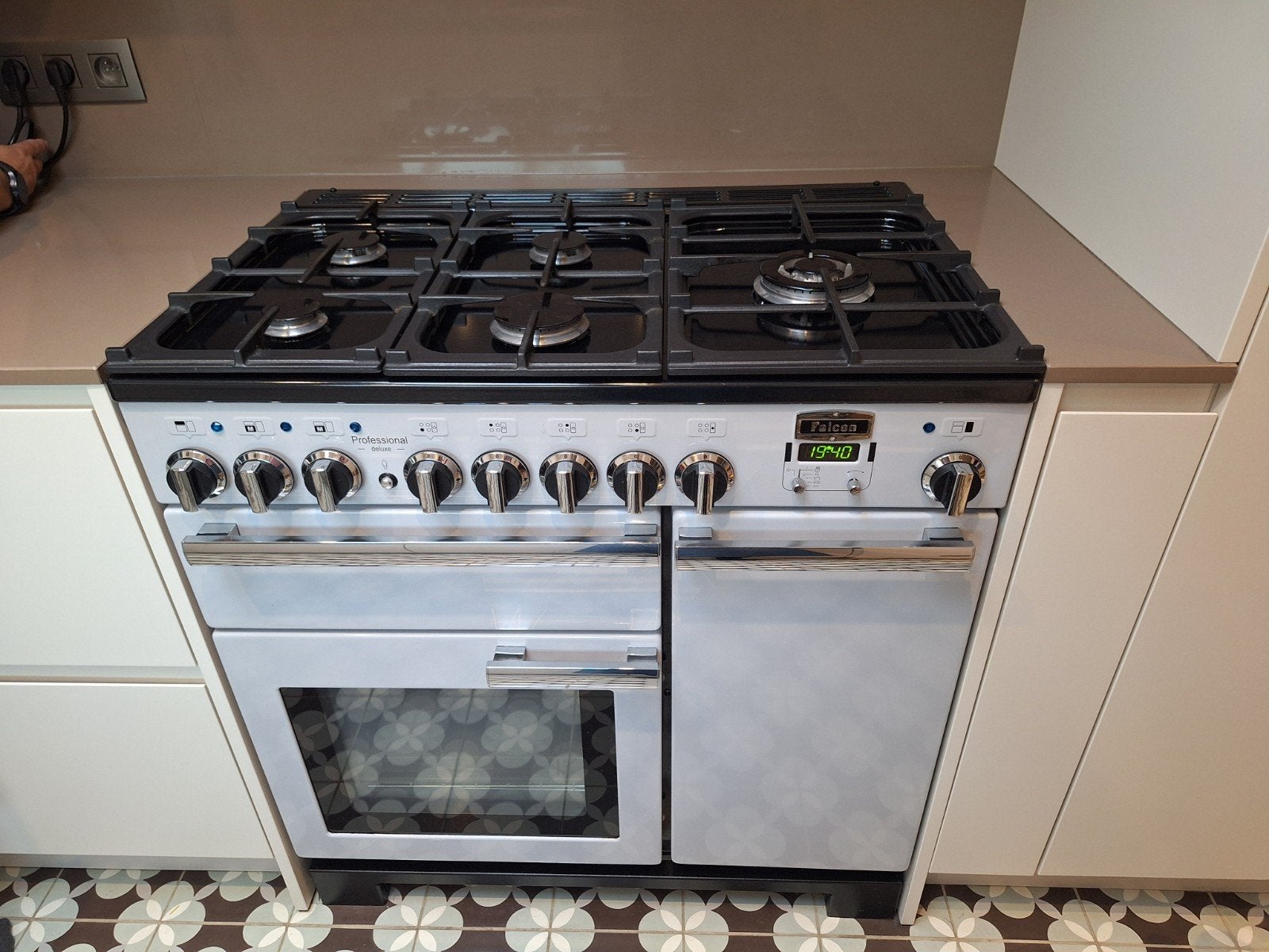 Falcon Professional Deluxe 90 Dual Fuel, Elektronische apparatuur, Fornuizen, Ophalen, Gebruikt, 60 cm of meer, Gas