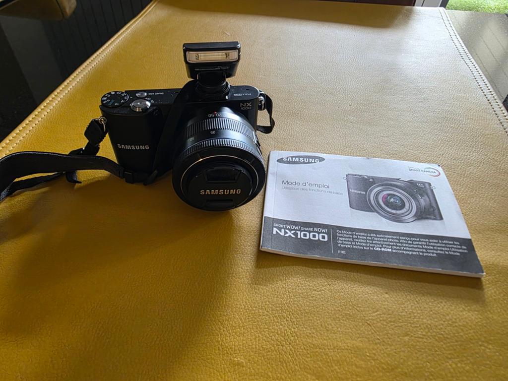 Digitale camera met telelens Samsung NX1000, Audio, Tv en Foto, Fotocamera's Digitaal, Ophalen, Samsung