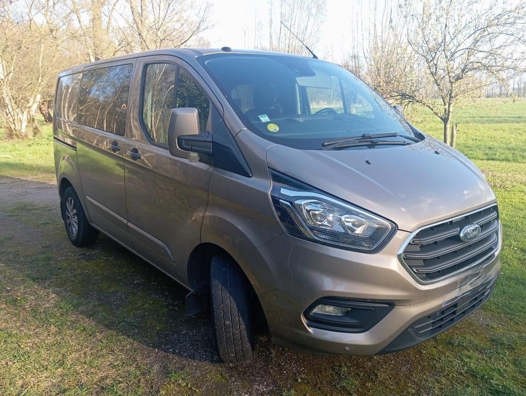 Ford Transit Custom 2018 / 115.780 km / maatkasten achterin, Auto's, Voorwielaandrijving, Stof, Euro 6, 4 cilinders