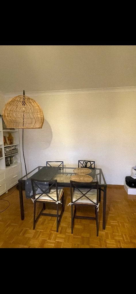 table, Maison & Meubles, 100 à 150 cm, Quatre personnes, Verre, Enlèvement