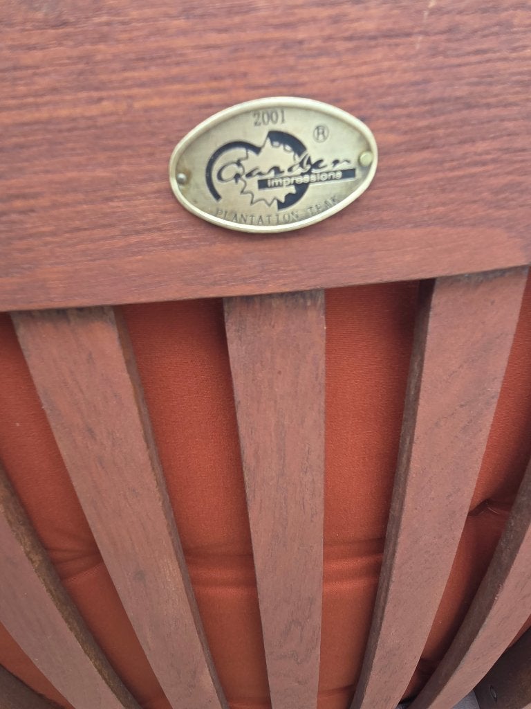 Ligstoel met voetensteun massief teakhout, Jardin & Terrasse, Chaises de jardin, Enlèvement, Comme neuf, Bois de teck, Ajustable