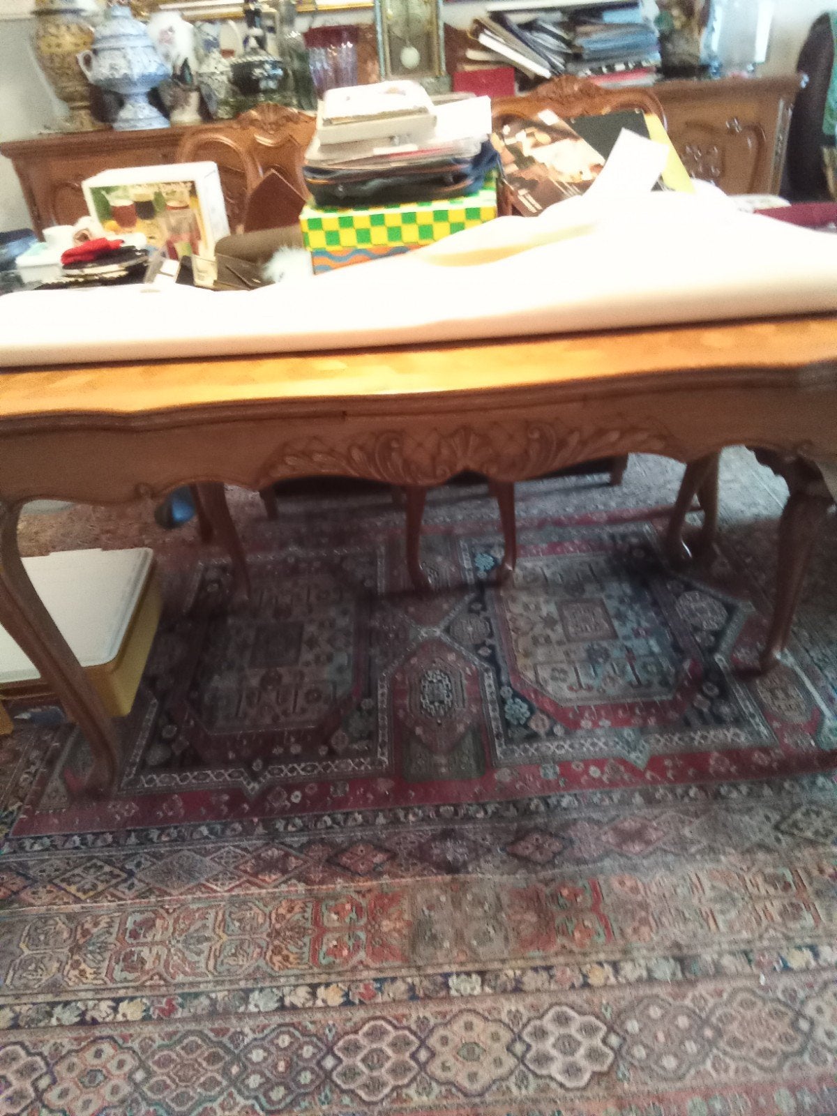 dressoir tafel en 6 stoelen, Maison & Meubles, Salles à manger complètes, Enlèvement, Comme neuf
