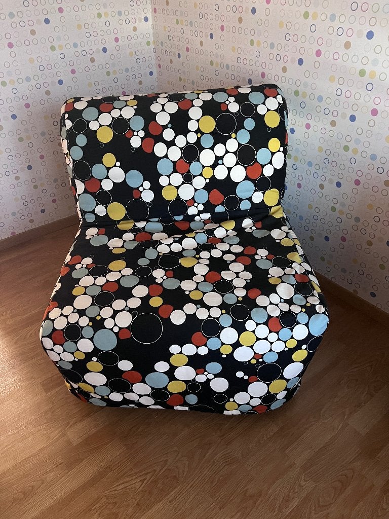 Unieke IKEA Slaapbank/Fauteuil te Koop – Kleurrijk Design!, Enlèvement, Comme neuf, Une personne