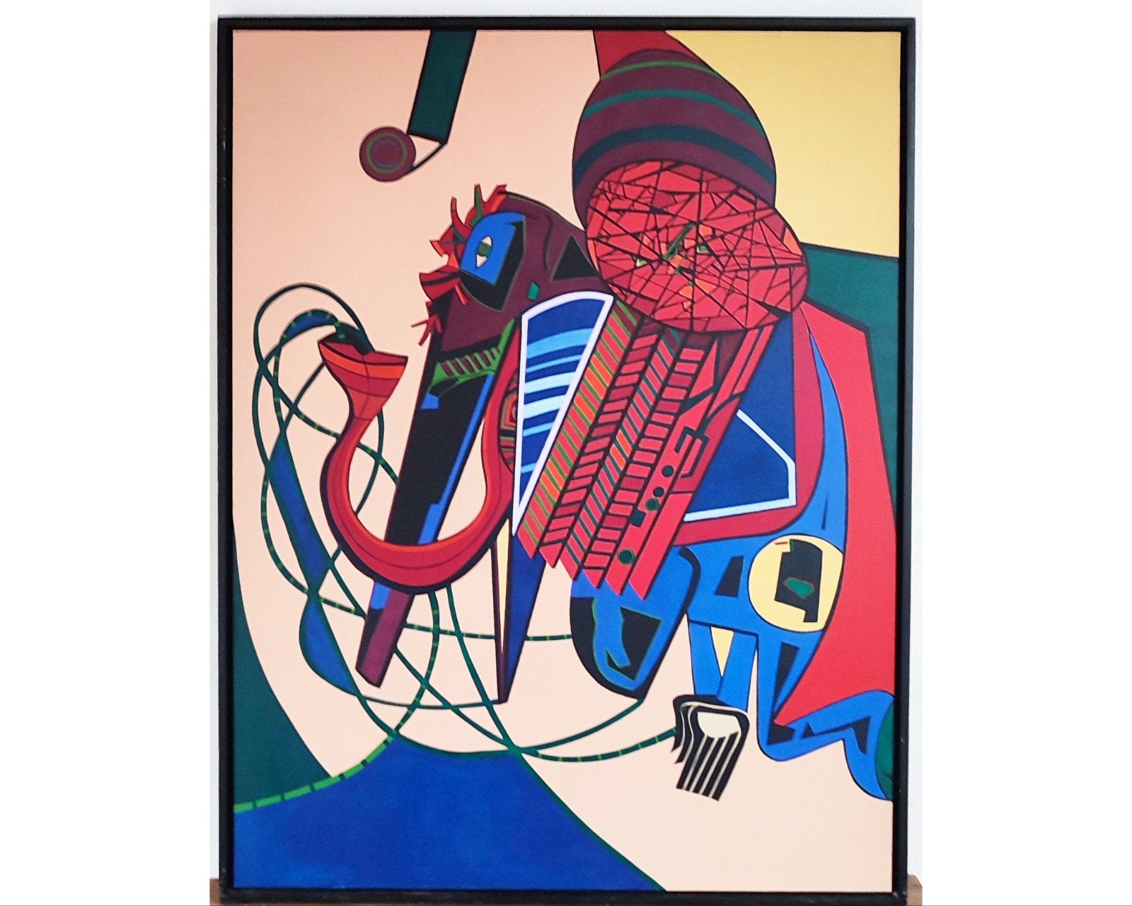 Peinture de Roland Lavianne. faire une offre. 122/93 cm, Antiquités & Art, Art | Peinture | Moderne, Enlèvement ou Envoi