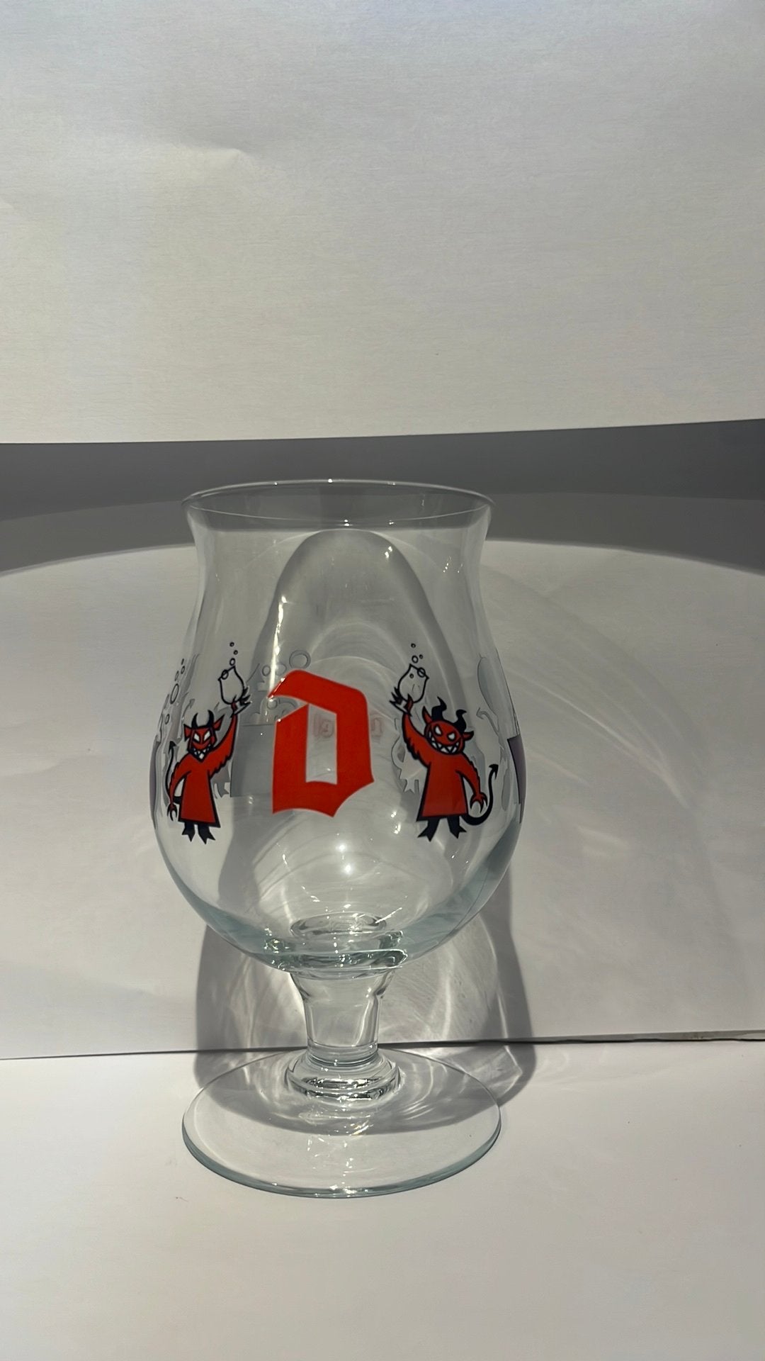 Duvel glas winking lizard, Verzamelen, Ophalen of Verzenden, Zo goed als nieuw, Duvel
