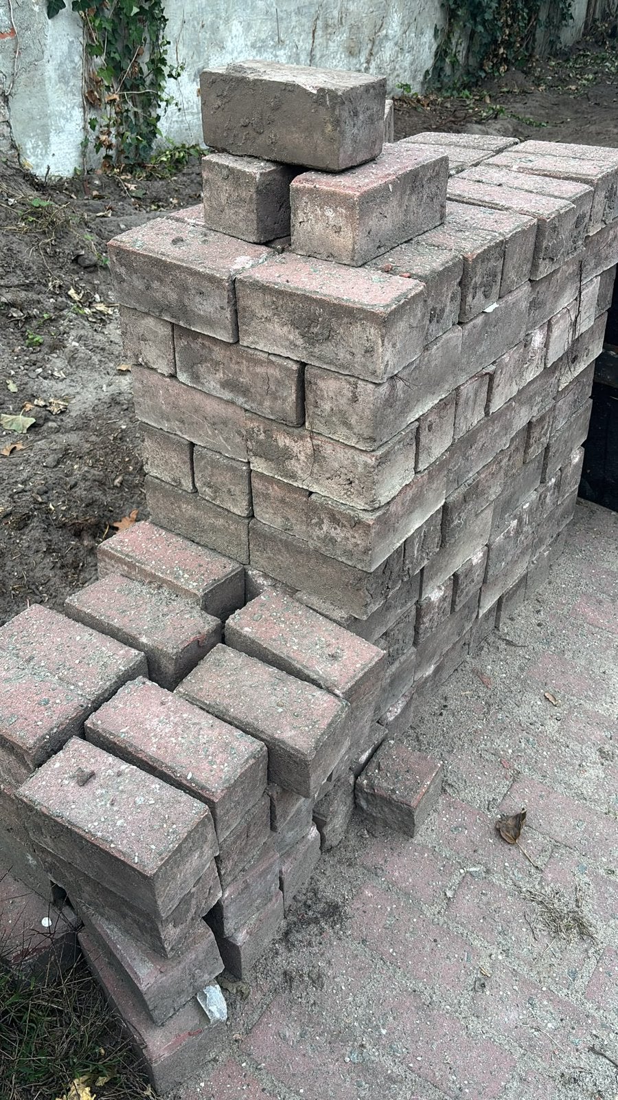 Gratis 45m klinkers, Tuin en Terras, Ophalen, Zo goed als nieuw, Klinkers