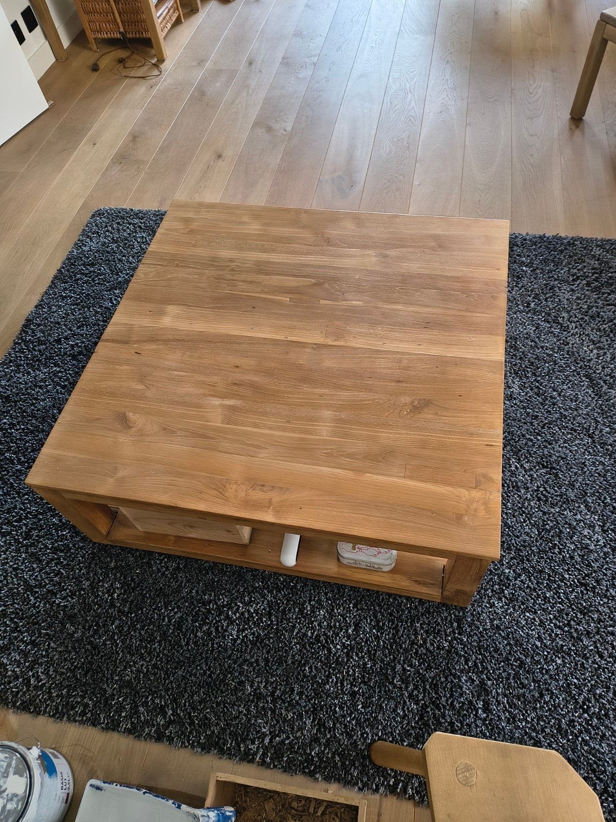 salontafel in teakhout, Ophalen, Teakhout