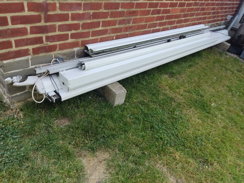 toile solaire véranda, Jardin & Terrasse, Enlèvement, Utilisé, 450 cm ou plus, Électrique