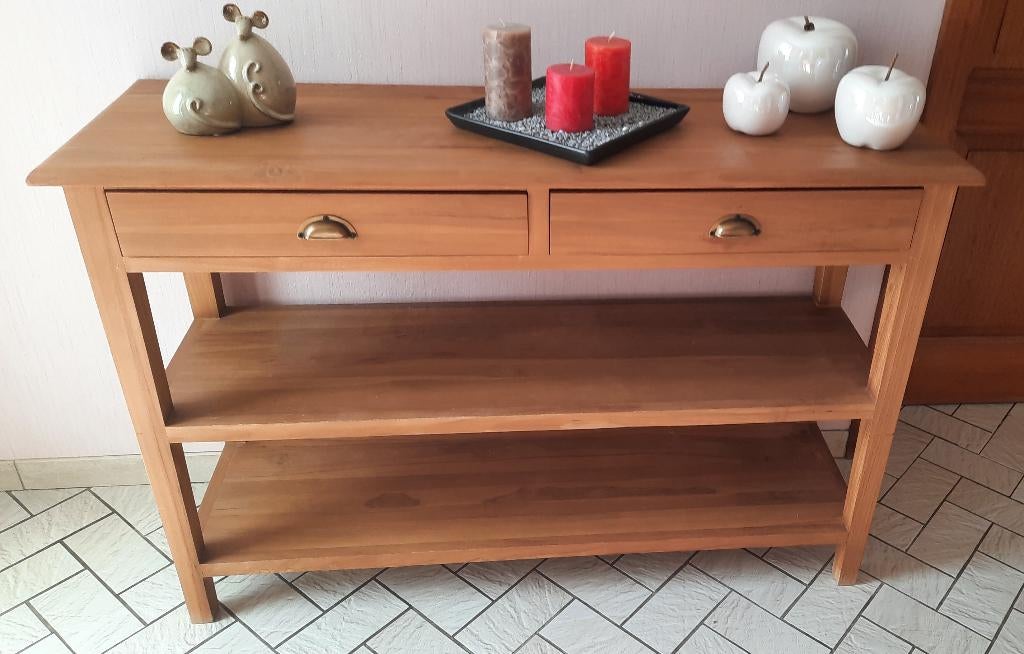 Console en bois massif, Enlèvement, Comme neuf