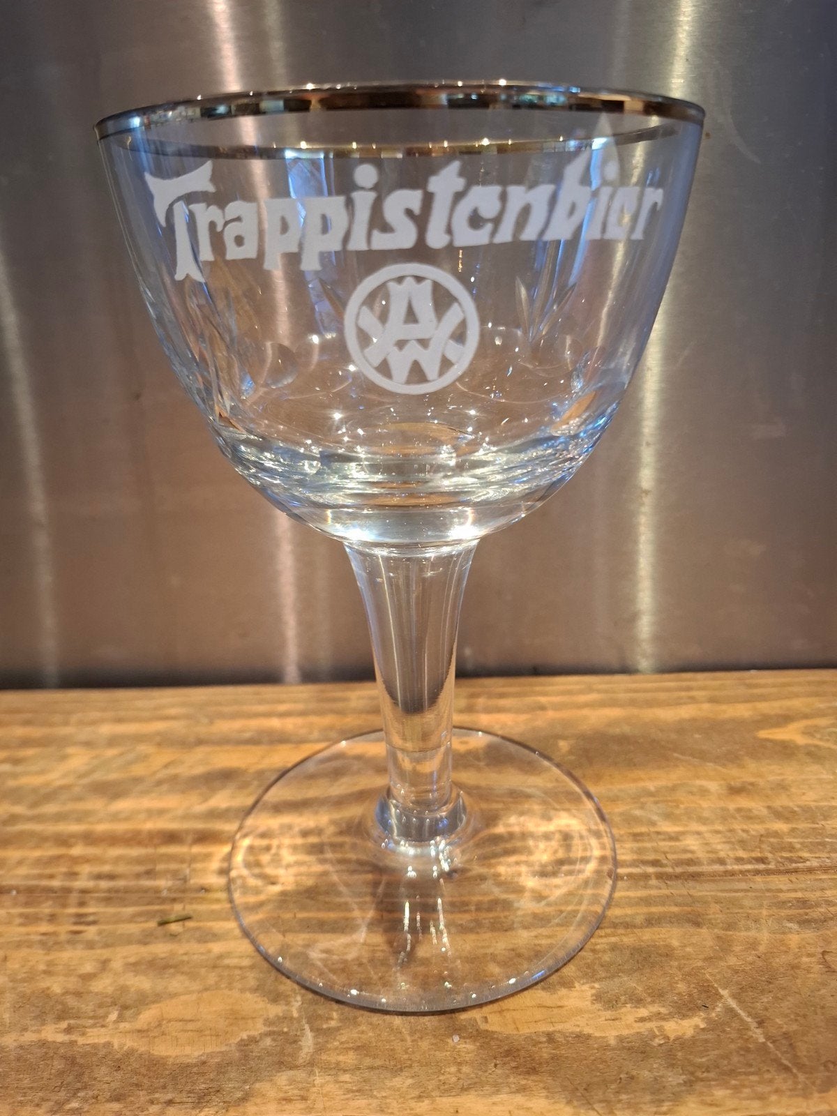 Westmalle glas emaille goud, Verzamelen, Ophalen