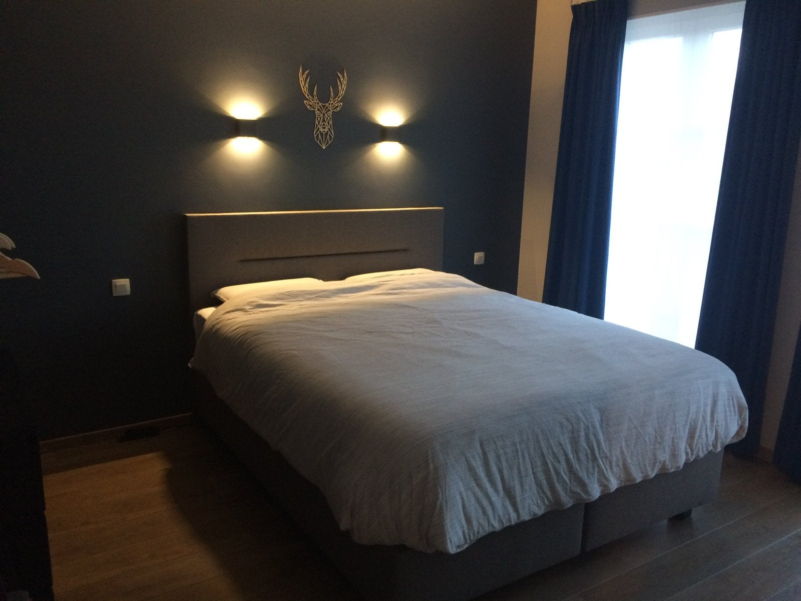 Bed swiss sense, Ophalen, Bruin, Tweepersoons, Zo goed als nieuw